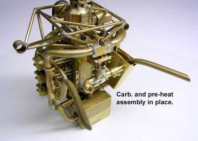 The finished engine and transmission.