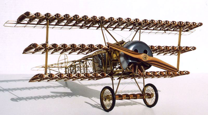 Fokker DR-I Triplane A front view of the finished Fokker DR-I Triplane.