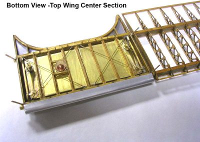 The Stearman gas tank from below.