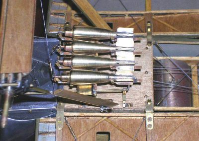 The finished bomb rack.