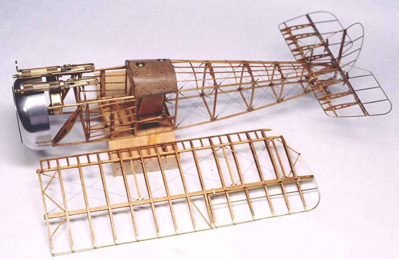 Sopwith Frame and Cowl A side view of the Sopwith Camel frame and cowl.