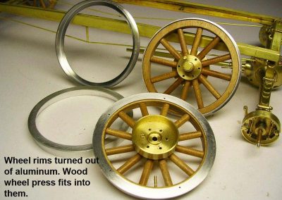 The Model T wheels.