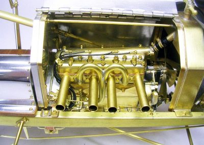 The Model T engine in place.