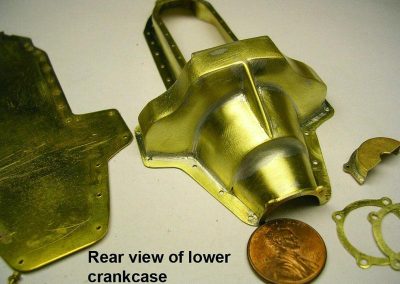 The outside of the lower crankcase.