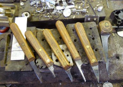 Bryan's custom made gravers.