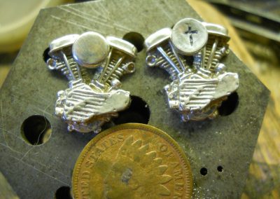 Two of Bryan's Panhead engine pins.