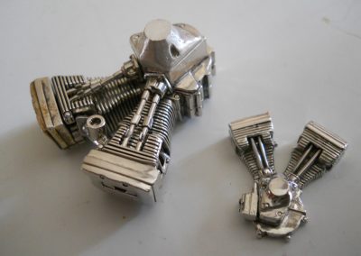Two of Bryan's Evolution engines.