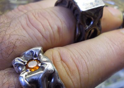 Some flame rings made by Bryan.