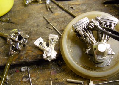 Working on some Evo engine pins.