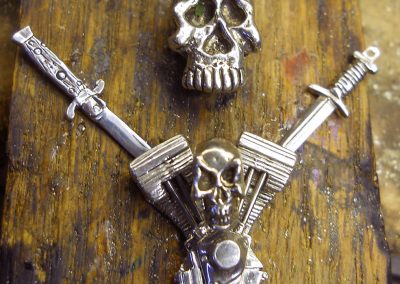 Some of Bryan's Harley engine pins.