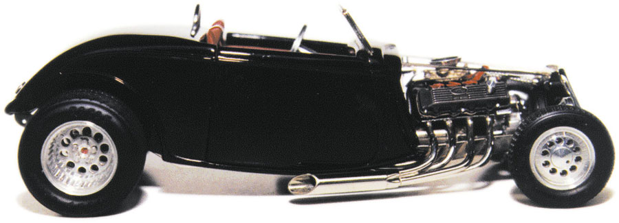 1933 Ford Roadster Side view of Auggie's prized 1933 Ford Roadster.