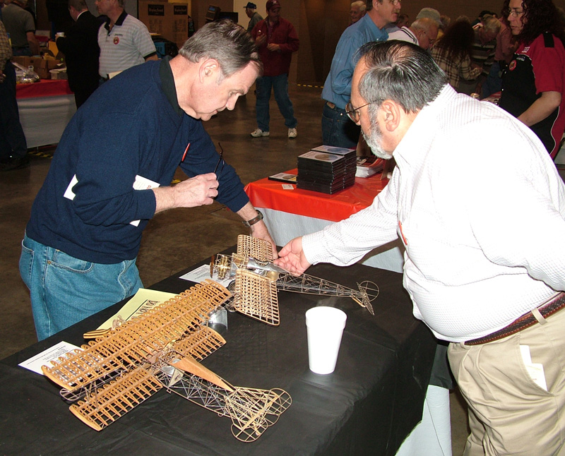 Ken Displaying His Models Ken displaying his airplanes at the NAMES Expo.