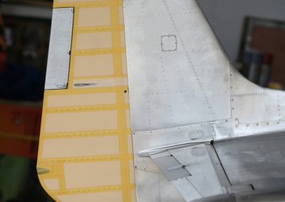 More progress on the rudder.