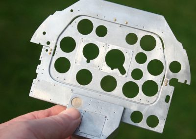Progress on the instrument panel.