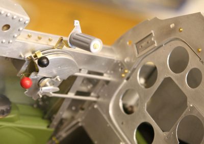 Close-up of the cockpit.