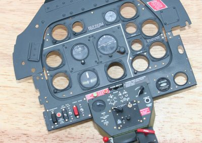 Construction of the P-51D instrument panel.