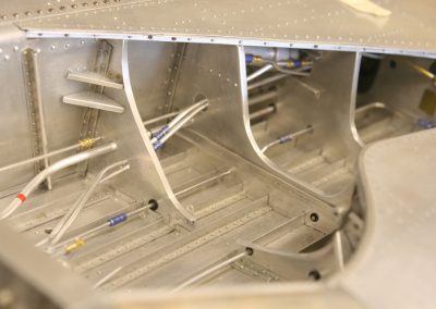 Interior details of the aircraft.