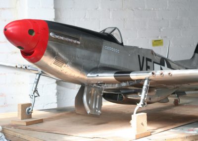 The nearly finished P-51D.