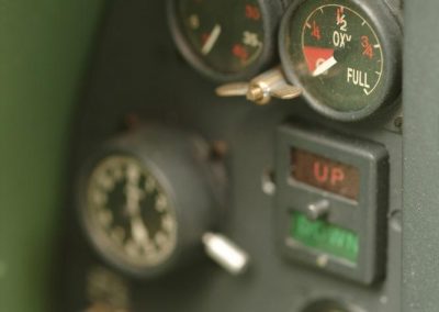 The Spitfire instrument panel.