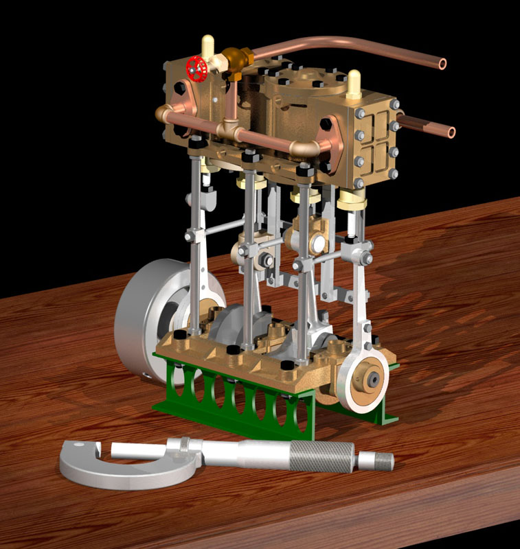 Pinnace Launch Engine Model Bill's CAD rendering of a Pinnace launch engine.