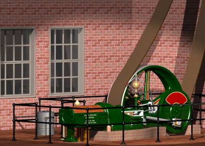 A unique mill engine CAD drawing by Bill.