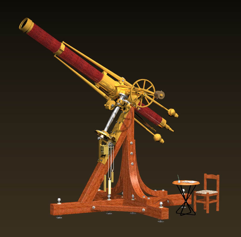 Dorpat Telescope CAD Model Bill's CAD rendering of the Dorpat Great Refractor Telescope.