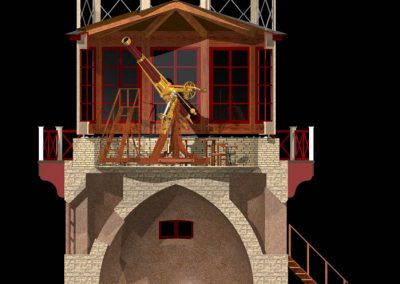 Bill's CAD rendering of the Dorpat observatory.