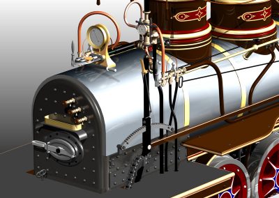 A close look at the Mason Bogie CAD model.