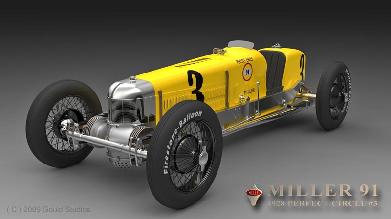 Miller 91 CAD Drawing One version of Bill's Miller 91 race car CAD model.