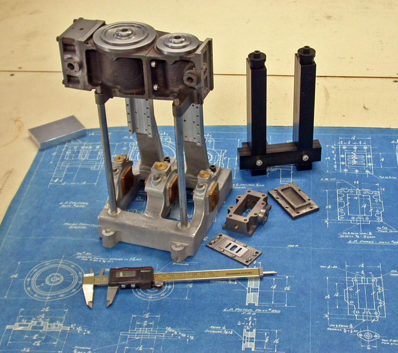 Twin Compound Steam Launch Engine One of Bill's many projects—a Coventry twin compound steam engine.