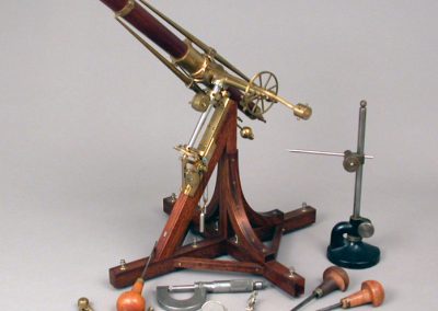 Bill's scale telescope with some of his tools.