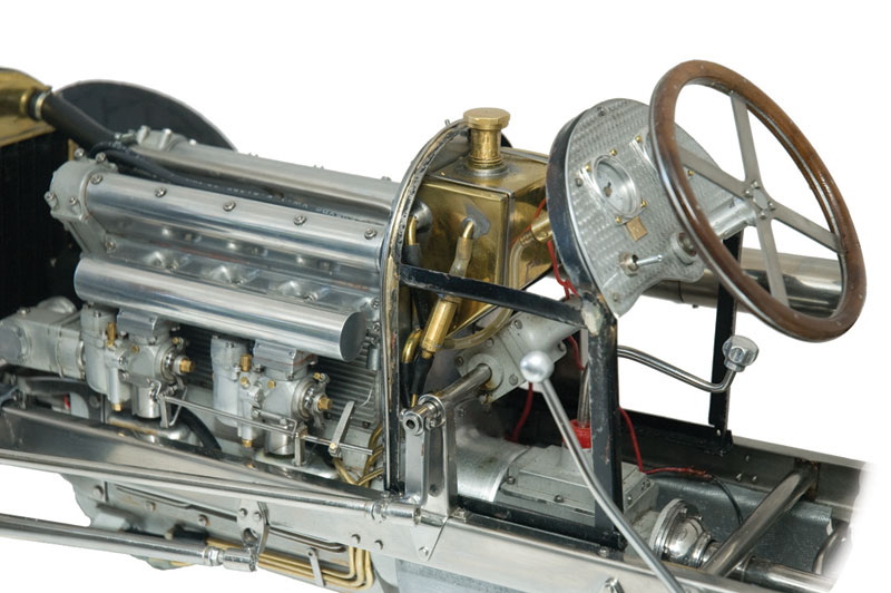 Engine Detail A close view of the engine compartment and dash.
