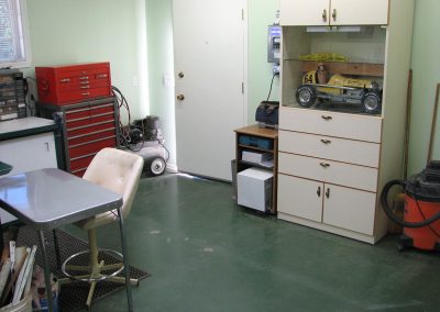 Ron's home shop.