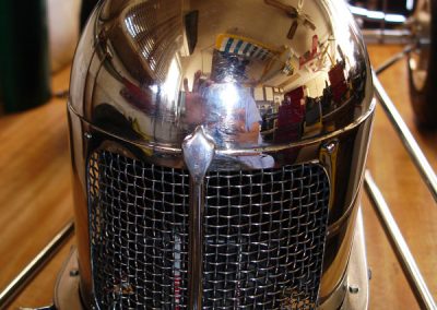 A close look at the radiator.