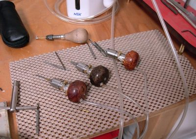A few pneumatic engraving tools.