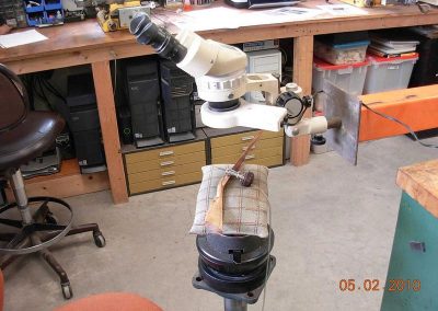 Paul's engraving setup.