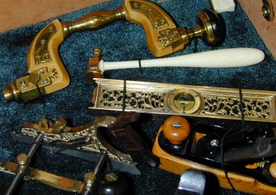 A few of Paul’s tools sit in his case.