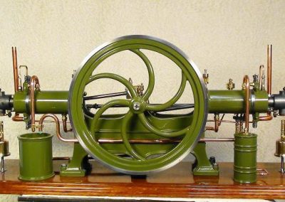 The double opposed hot-bulb engine.