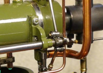 A close look at the rocker arms and pushrods.