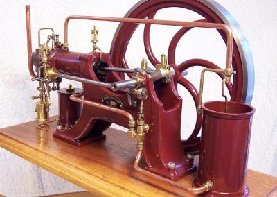 A lamp-start hot-bulb engine.