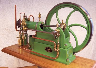 Scale model hot-bulb engine.