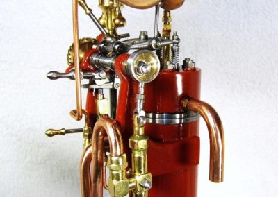 This image shows the handle coupled to the governor system being operated.