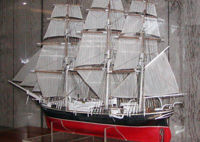 James' scale model of the Joseph Conrad.