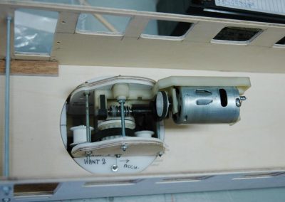 The electric motor for the trains.