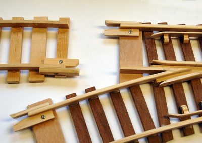 A close look at the track joints.