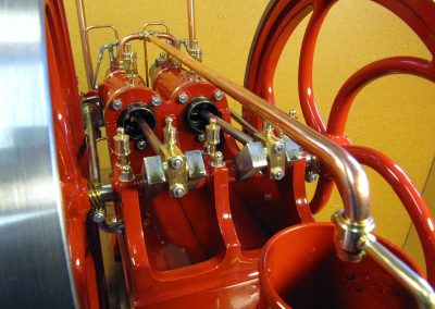 Close view of the crankshaft