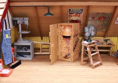 Another view of the dollhouse attic.