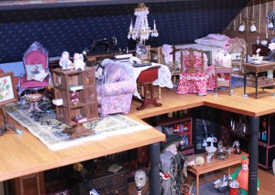 A look at the upstairs section of the witch's house.