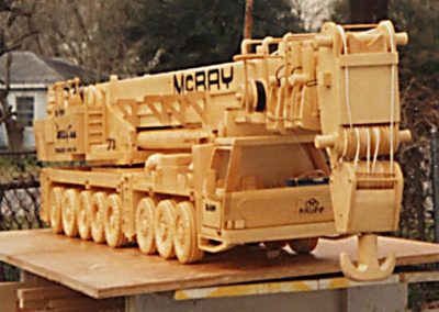 Perry's model boom truck.