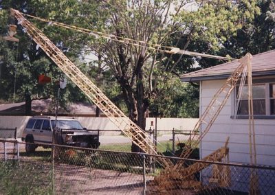 One of Perry's larger scale model cranes.
